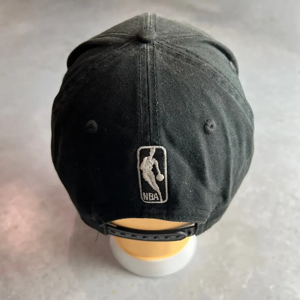 Vintage San Antonio Spurs New Era 9FIFTY Snapback Hat Rare Metallica Logo